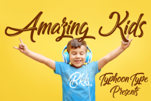 Amazing Kids Font: Bright Script for Campaign Visuals
