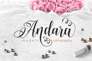 Andara Font: Elegant Calligraphy for Handmade Products