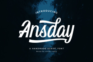 Ansday: A Handmade Script Font for Editorial Elegance