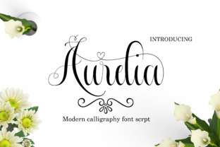 Aurelia: A Modern Calligraphy Typeface for Elegant Web Design