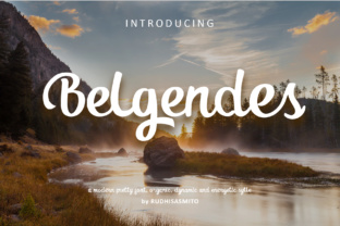 Belgendes Font: A Modern Calligraphy Typeface for Branding