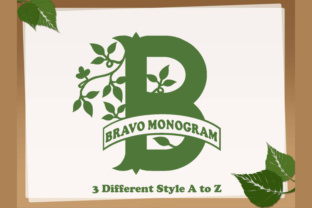 Bravo Monogram: A Modern Script Font That Elevates Small Business Branding