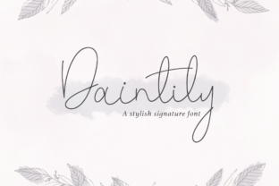 Daintily Font: Feminine Script for Web Design