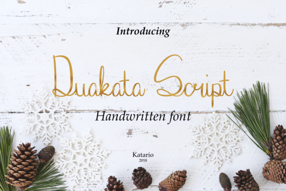 Duakata Font: Natural Script for Small Business Branding
