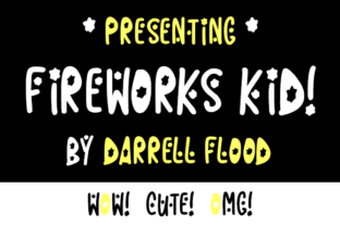 Fireworks Kid Font: Bold Marker Style for Crafts