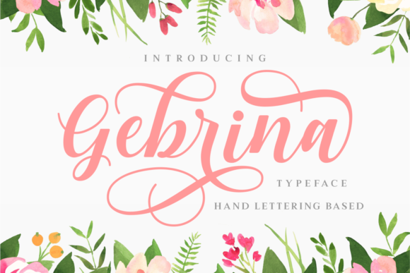 Gebrina: A Playful Script Font for Modern Editorial Design
