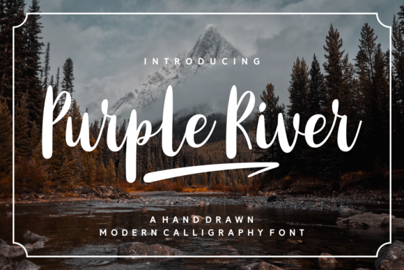 Purple River: A Playful Script Font for Business Branding