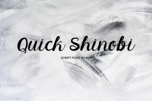 Quick Shinobi: A Modern Script Font for Polished Web Design