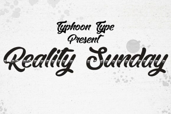 Reality Sunday Font: Retro Chrome Style for Crafters