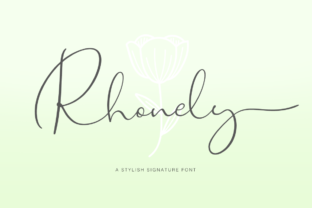 Rhonely: A Stylish Script Font That Elevates Small Business Branding