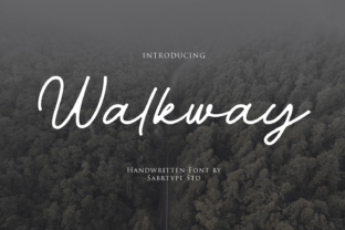 Walkway Font: Authentic Handwritten Style for Business