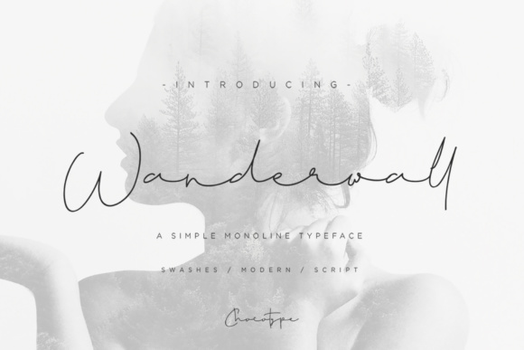 Wanderwall: A Modern Monoline Font for Digital Designers and Web Creators