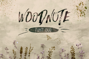 Woodnote Font: Charcoal Style for Web Design